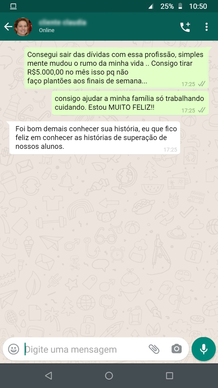 Depoimento de aluna 3