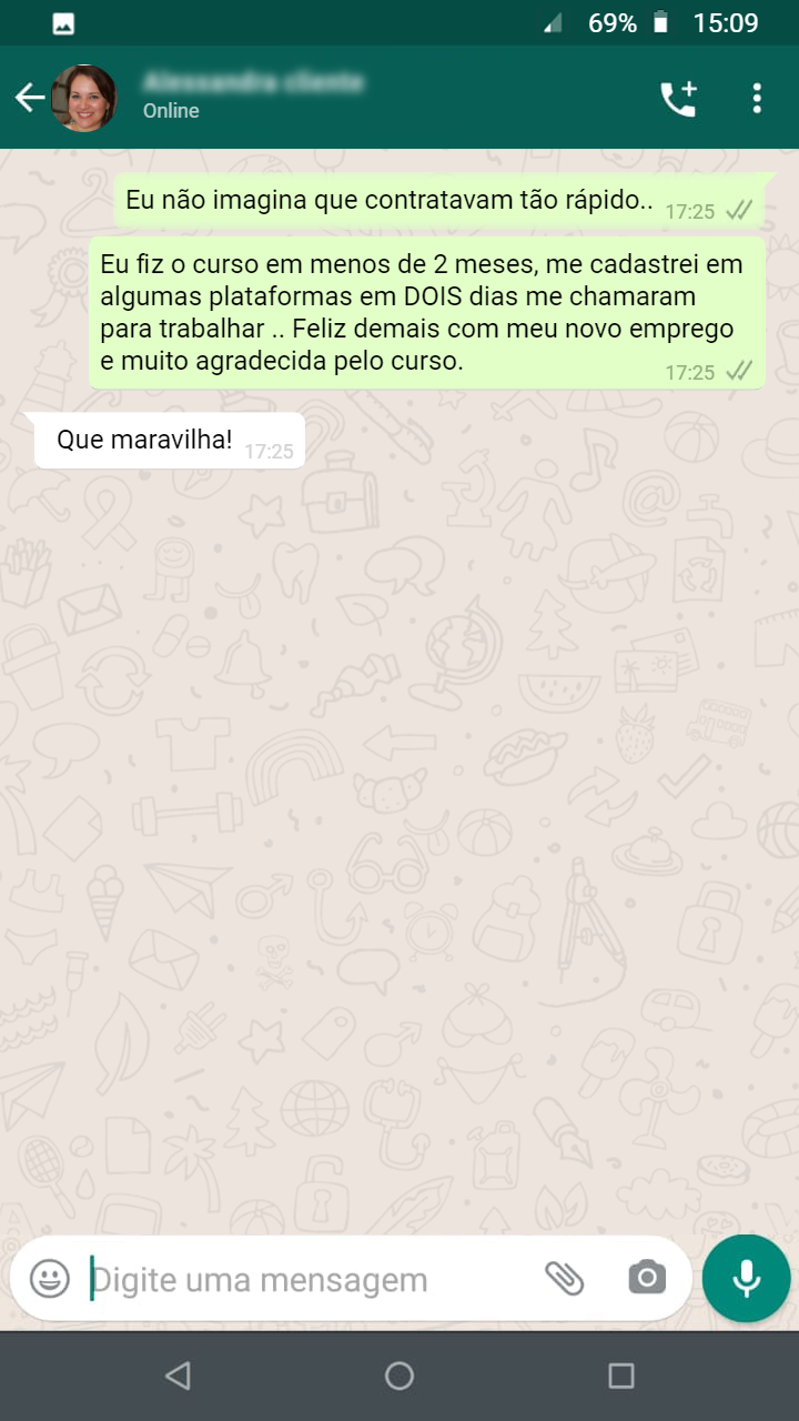 Depoimento de aluna 6